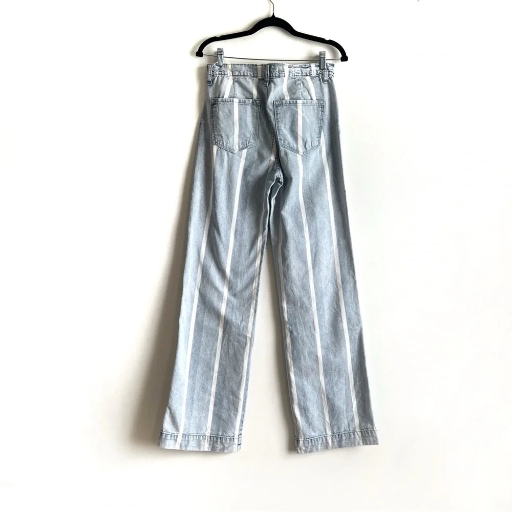 KanCan Striped McKenzie Mid-Rise 90's Flare Wide Leg Jean's Size 27 - Picture 3 of 11